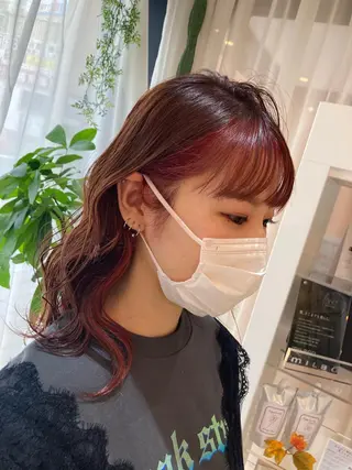 セミロング 松村　由莉香/ カラー/髪質改善のヘアスタイル