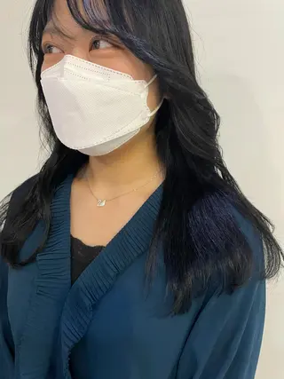 ロング カラー silo所属・silo MOKA 顔周りカット🦦のヘアスタイル