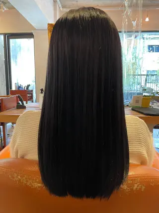 ロング カラー 韓国風カット/ 髪質改善 黒崎のヘアスタイル