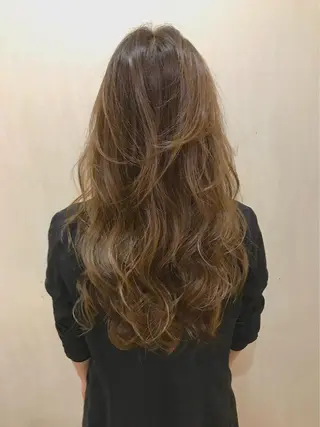 カラー パーマ ヘアアレンジ mihoko/ ニュアンスパーマのヘアスタイル