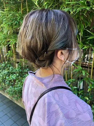 ショート ヘアアレンジ さかい なつみのヘアスタイル