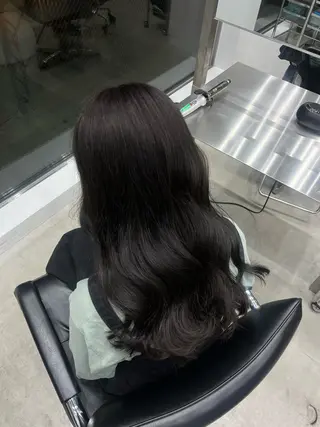 セミロング カラー 夏果⭐︎fifth 天神 海外風パーマのヘアスタイル