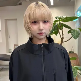 ショート カラー ハイトーン×似合わせ 🌱中川慎之介のヘアスタイル