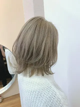 ミディアム カラー ナチュラル・抜け感 永井　賢三のヘアスタイル