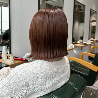 ミディアム カラー 髪質改善 イオリのヘアスタイル