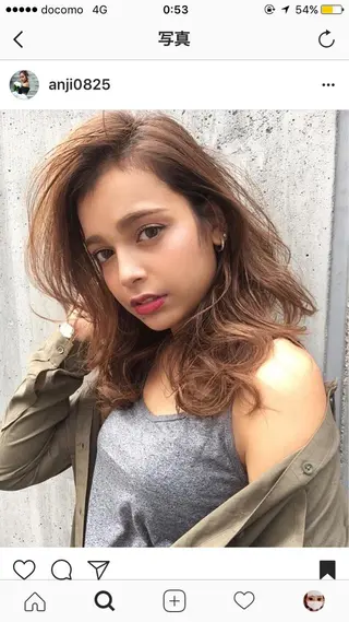 カラー 透明感/オリーブ/ グレージュ/YUKAのヘアスタイル