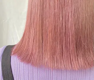 ミディアム カラー Piaコータロー ハイトーン&‪ボブのヘアスタイル