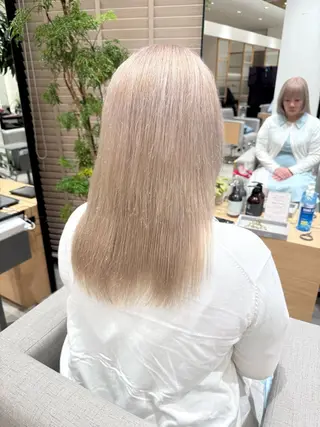 セミロング カラー 髪質改善/ブリーチ 特化🧡‬‪田中颯士のヘアスタイル