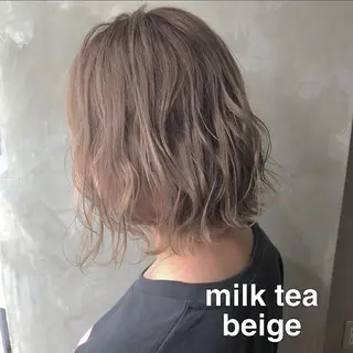 ミディアム カラー CLUTCH天王寺 西藤遥河のヘアスタイル