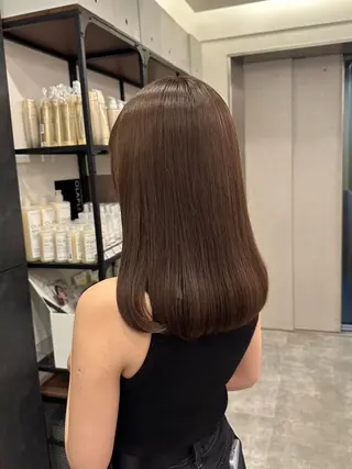 セミロング カラー 銀座/ヘアセット シマムラ ミホのヘアスタイル