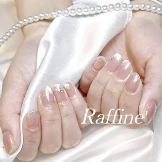 ネイル RAFFINE 月🦋🩵のネイルデザイン