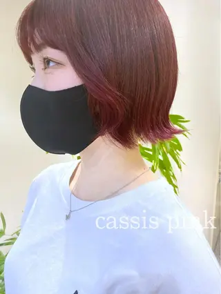ミディアム カラー clomus所属・YUKA 🍒ツヤ髪改善のヘアスタイル