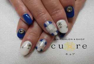 ミディアム ネイル ネイルサロン Cureのネイルデザイン