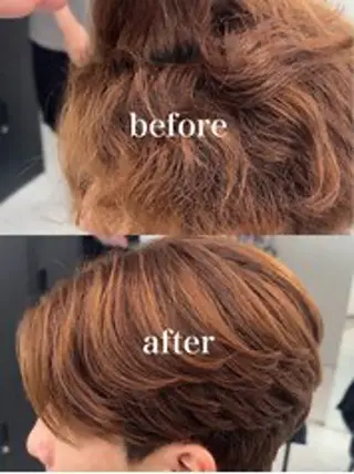 ショート メンズ ルービック枚方店所属・ツイスパ/シャドウ 波巻き/平山のヘアスタイル