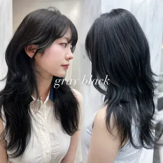 セミロング MOE 福岡韓国ヘア✧︎のヘアスタイル