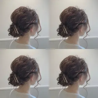 セミロング ヘアアレンジ 髪質改善period.所属・いしかわまい🎀 髪質改善特価サロンのヘアスタイル