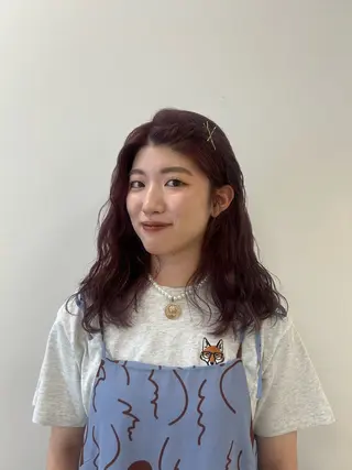 ミディアム カラー kenje luscaのヘアスタイル