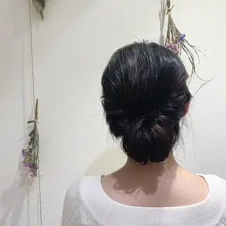 セミロング ヘアアレンジ Dears 香芝店所属・関 優希のヘアスタイル
