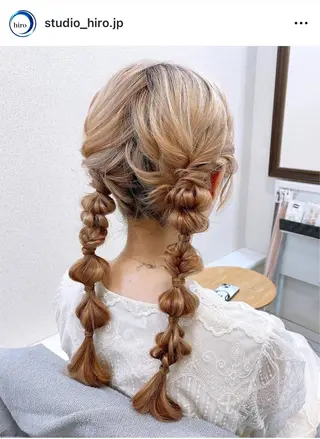ヘアアレンジ 京都.祇園セットサロン:スタジオ ヒロ【Studio hiro】所属・ヒロ(hiro) •スタジオヒロのヘアスタイル
