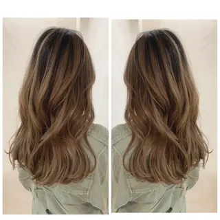 ロング カラー 京都大人女性ショート 徒歩1分/秋山のヘアスタイル