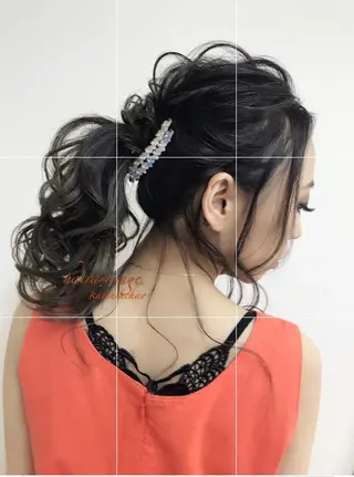 ロング カラー パーマ ヘアアレンジ ネイル マツエク・マツパ backstage.AZ所属・吉川 宙翔のヘアスタイル