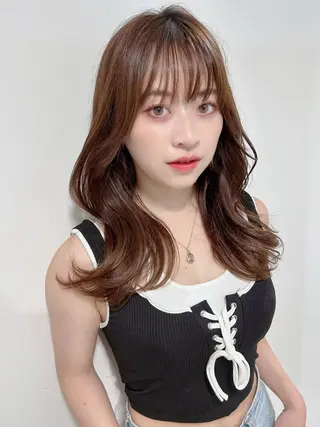 ミディアム 艶髪/モテヘア🎀 MIHOのヘアスタイル