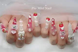 ネイル momo 長さだしのネイルデザイン