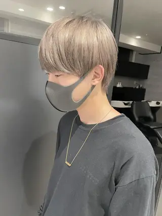 メンズ ＿WHITE鳳店 アンダーバーホワイトのヘアスタイル