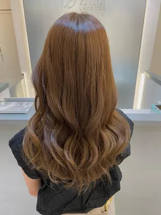 セミロング カラー 中村 かおりのヘアスタイル
