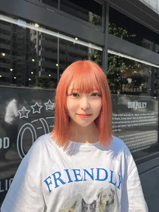 ミディアム MEI🎀垢抜けカラ ー🎀韓国styleのヘアスタイル