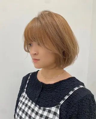 ショート カラー レイヤー/艶カラー /韓国ヘア/高松のヘアスタイル