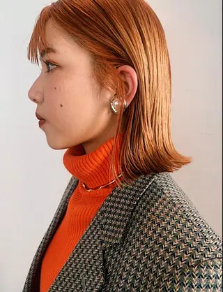 ミディアム カラー AO所属・RISAKO 艶髪モテヘア🎀府中のヘアスタイル