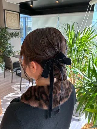 ミディアム ヘアアレンジ arika hair make所属・arika もえのヘアスタイル