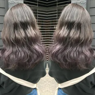 セミロング カラー 髪質改善特化 ミサワコウキのヘアスタイル