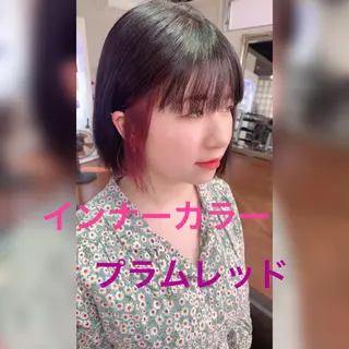 ショート カラー hair salonyuri所属・ヘアサロンユリ もりたきょうこのヘアスタイル