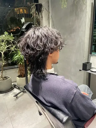 ミディアム パーマ メンズ 🔱メンズパーマ特化 🔱山下和輝のヘアスタイル