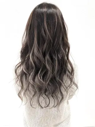 ロング カラー 海外風レイヤーカット 👑店長　平松　由のヘアスタイル