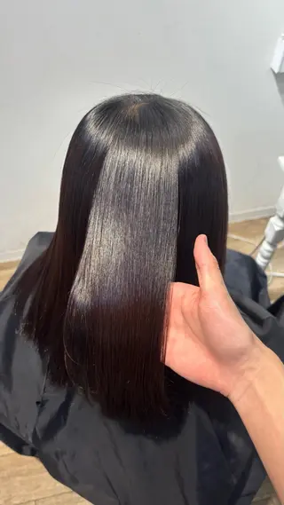 ロング パーマ 艶髪カラー/ 茶屋町/王子凌汰のヘアスタイル