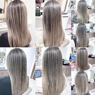セミロング カラー ＡＳＨ 大宮のヘアスタイル