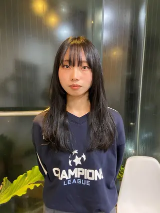 ロング カラー レディースカット🎀 NANAHAのヘアスタイル