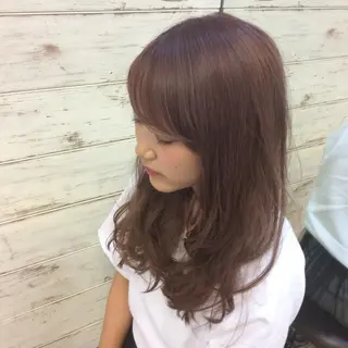 セミロング カラー 日比 貴大/ minim hairのヘアスタイル