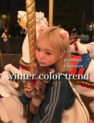 ロング 艶髪ハイトーンカラー 渋谷🎀ririkaのヘアスタイル