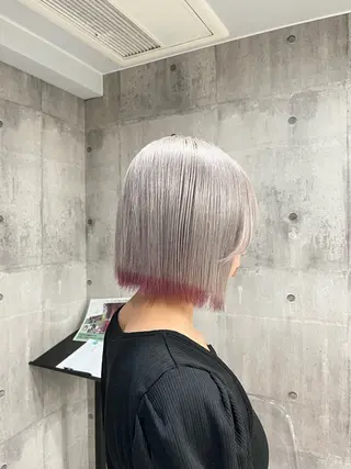 ミディアム カラー メンズ特化/パーマ/ 骨格矯正カット/真人のヘアスタイル