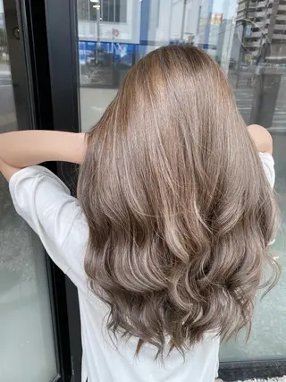 ロング カラー ヘアアレンジ Belle hair Design青野大貴のヘアスタイル