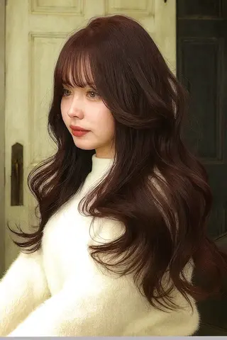 ロング カラー Glunge 徳田まりんのヘアスタイル