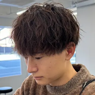 ショート パーマ メンズ &c. hair studio所属・メンズパーマの人 KAZUのヘアスタイル
