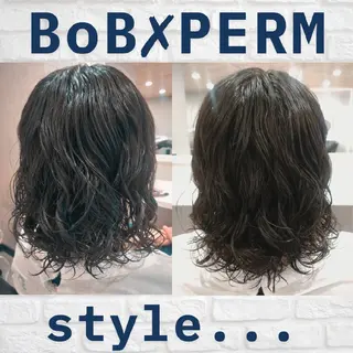 ミディアム パーマ GR 髪質改善トリートメント×ヘッドスパ【ジーアール】所属・🌺中村🌺毎日楽し くなる髪をご提案✨のヘアスタイル