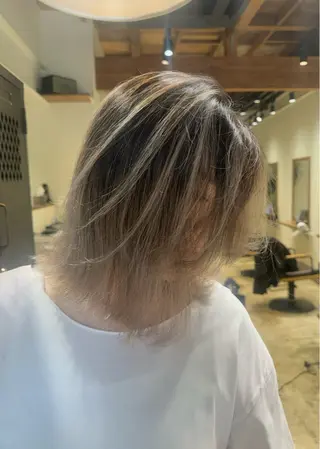 ミディアム カラー 園田 将士のヘアスタイル