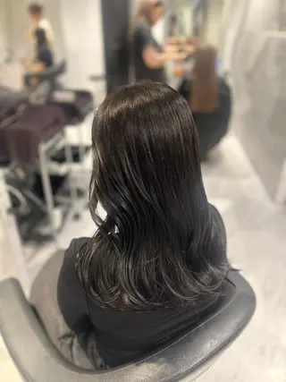 ロング カラー 表参道/透明感カラー /暗髪/ジュキヤのヘアスタイル