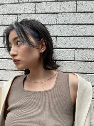 ショート 山崎/ボブ縮毛矯正 レイヤー髪質改善のヘアスタイル